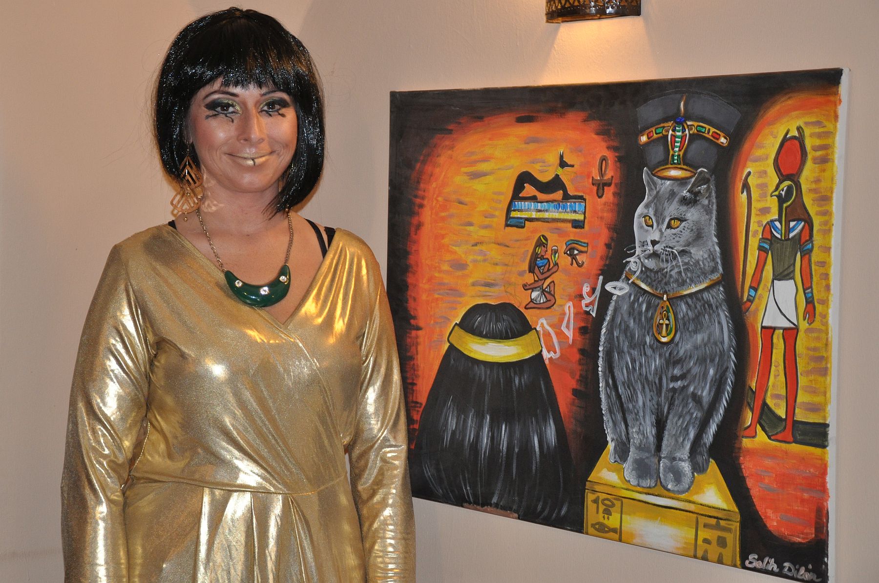 Smink, rajzok és színezők készültek az egyiptomi-indiai esten